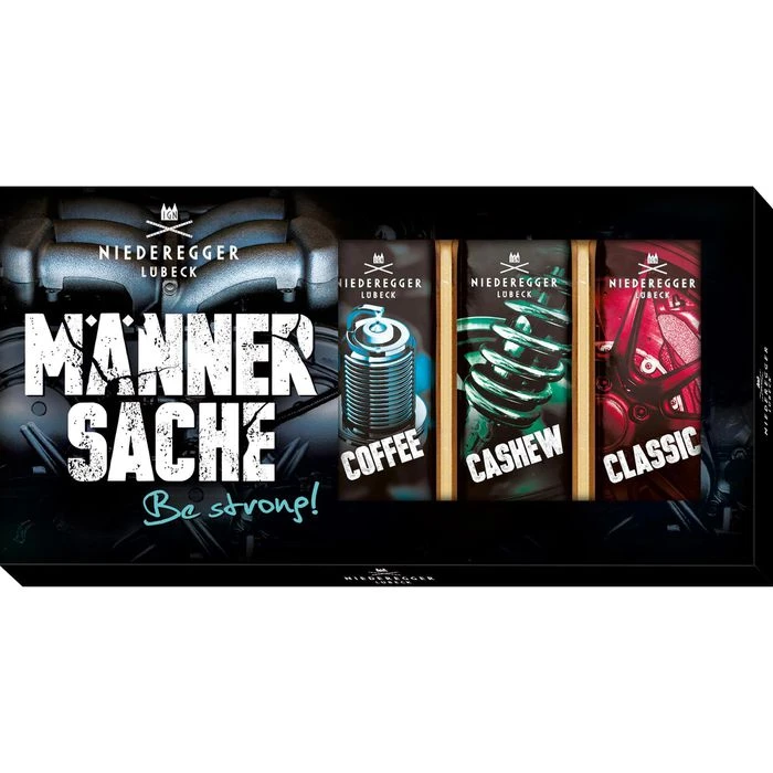 Niederegger Marzipan Mini-Brote Männersache, Be Strong, 5 Stück, 175g 1 Niederegger Marzipan Mini-Brote Männersache, Be Strong, 5 Stück, 175g