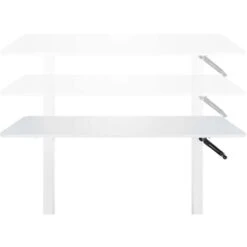 HJh-OFFICE Schreibtisch Stand CR, Weiß, Manuell Verstellbar Mit Kurbel 120 X 74-123 X 60cm -Hause Gemischtwaren Geschäft 0e74846c0e4394f321946c1f847eb61cfa070033 schreibtisch hjh office stand cr weiss