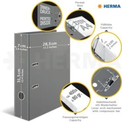 Herma Ordner 7114 Früchte, Karton, A4, 7cm, Motiv Zitrone -Hause Gemischtwaren Geschäft 102851d30a245d7556562bd0186ef8e63c135653 ordner herma 7114 fruechte karton a4