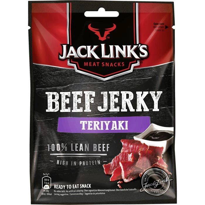 Jack-Links Fleischsnack Beef Jerky Teriyaki, 25g 1 Jack-Links Fleischsnack Beef Jerky Teriyaki, 25g