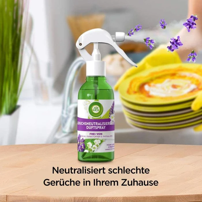 Airwick Raumduft Duftspray, 237 Ml, Geruchsneutralisierend, Lavendel & Maiglöckchen 3 Airwick Raumduft Duftspray, 237 Ml, Geruchsneutralisierend, Lavendel & Maiglöckchen – Bild 3