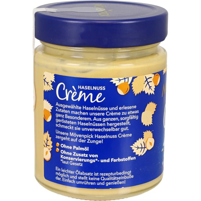 Mövenpick Brotaufstrich Haselnuss Creme Nuss-Milch, 300g 4 Mövenpick Brotaufstrich Haselnuss Creme Nuss-Milch, 300g – Bild 4
