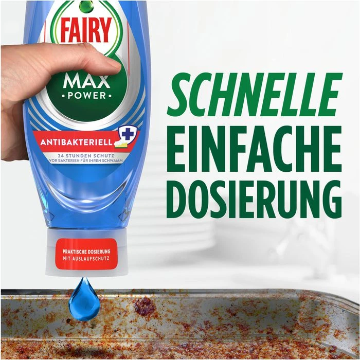 Fairy Spülmittel Max Power Antibakteriell, Das Kleine Wunder Gegen Fett, 660 Ml 3 Fairy Spülmittel Max Power Antibakteriell, Das Kleine Wunder Gegen Fett, 660 Ml – Bild 3