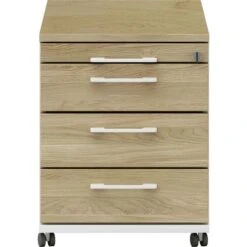 Röhr Rollcontainer Objekt.pur, Eiche Massivholz, Eiche / Weiß, Mit 4 Schüben, Abschließbar -Hause Gemischtwaren Geschäft 2815a4e0b0a391eafb1f66dec9e540b54c45e1b2 rollcontainer roehr objekt.pur eiche massivholz