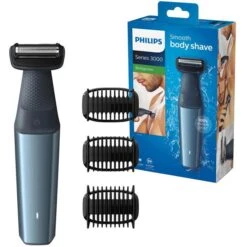 Philips Rasierer Bodygroom Series 3000, BG3015/15, Für Männer, Nass- Und Trockenrasierer, 3 Aufsätze