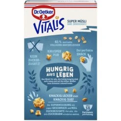Dr. Oetker Dr.Oetker Müsli Vitalis SuperMüsli Knusper Pur, Ohne Zuckerzusatz, 420g -Hause Gemischtwaren Geschäft 3b710750f2b6b6012626c84d308d57905bb26e3c muesli dr.oetker vitalis supermuesli knusper pur