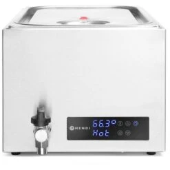 Hendi Sous-Vide-Garer 225448, GN 1/1, 600 Watt, Mit Timer, Silber, Bis 20 Liter