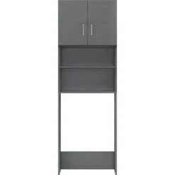 VidaXL Waschmaschinenschrank 800035, 64 X 190 X 25,5cm, Grau Hochglanz -Hause Gemischtwaren Geschäft 4ad3c8c5a760bfb7493e510f4135684697edf7db waschmaschinenschrank vidaxl 800035