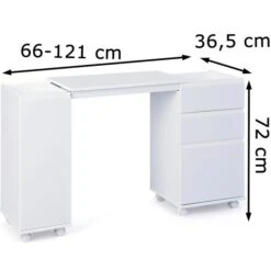 Inter-Link Schreibtisch Laptop Office, 20900400, Mit Flügeltür Und Schubfach, 66-121 X 36,5cm Weiß -Hause Gemischtwaren Geschäft 4c4ddb01b978208b95a71601a633ee16711397e9 schreibtisch inter link laptop office 20900400