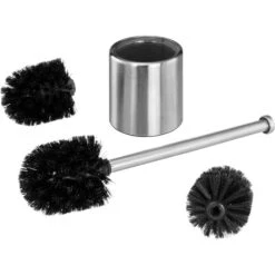 Bremermann WC-Bürste WC-Garnitur, Silber, Bürstenhalter Aus Edelstahl, Inkl. 3 Ersatzköpfe -Hause Gemischtwaren Geschäft 4ce07a8f7903ce1d58ba6a261e2b461d0319be12 wc buerste bremermann wc garnitur silber