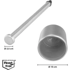 Bremermann WC-Bürste WC-Garnitur, Silber, Bürstenhalter Aus Edelstahl, Inkl. 3 Ersatzköpfe -Hause Gemischtwaren Geschäft 4d3e089cc60943a5d33a85aebefbd0ddbb9837d8 wc buerste bremermann wc garnitur silber