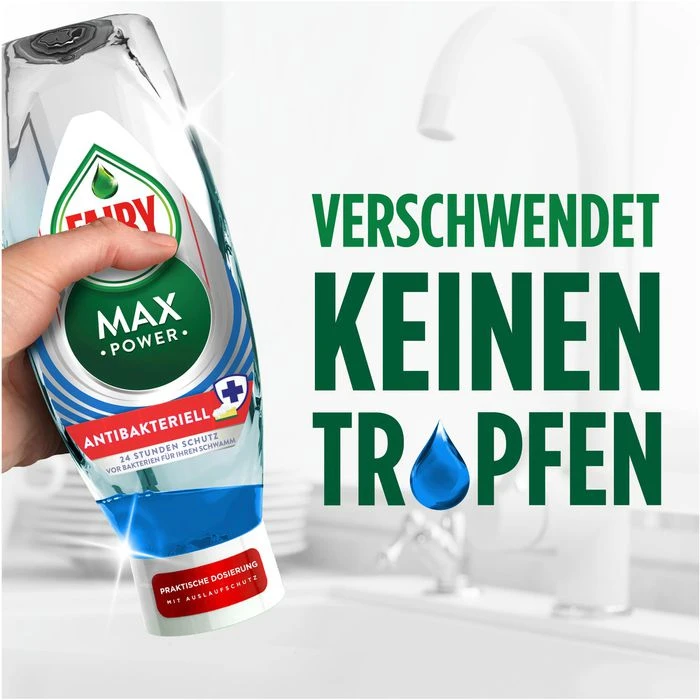 Fairy Spülmittel Max Power Antibakteriell, Das Kleine Wunder Gegen Fett, 660 Ml 4 Fairy Spülmittel Max Power Antibakteriell, Das Kleine Wunder Gegen Fett, 660 Ml – Bild 4