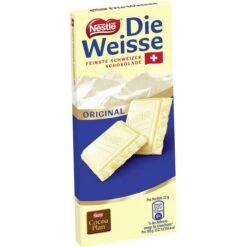 Nestlé® Nestle Tafelschokolade Die Weisse Original, Feinste Schweizer Schokolade, 100g