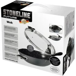 STONELINE Wok FUTURE 14868, Ø 32cm, Aluminium, Antihaftbeschichtet -Hause Gemischtwaren Geschäft 88adb1f32422584d84c1d0aab528c983269c652e wok stoneline future 14868 durchschnitt 32cm
