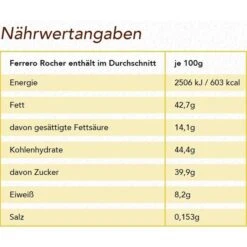 Ferrero-Rocher Pralinen, 800g (16x 50g), 64 Stück -Hause Gemischtwaren Geschäft 89503573645517ee466599cc3e1f630c8196cb6b pralinen ferrero rocher