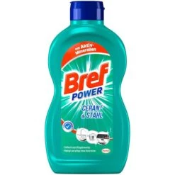 Bref Glaskeramikreiniger Power Ceran & Stahl, Flüssig, Glaskeramik- Und Edelstahlreiniger, 500ml