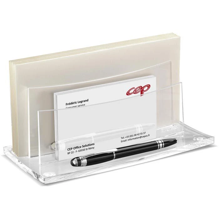 Cep Briefständer AcryLight, 1004500111, Glasklar, Aus Acryl, 2 Fächer 2 Cep Briefständer AcryLight, 1004500111, Glasklar, Aus Acryl, 2 Fächer – Bild 2