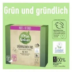 Love-Nature Spülmaschinentabs All In 1, Geschirr-Reiniger, Bio & Parfümfrei, 26 Tabs 12 Love-Nature Spülmaschinentabs All In 1, Geschirr-Reiniger, Bio & Parfümfrei, 26 Tabs -Hause Gemischtwaren Geschäft a9bb0d2b531b9dcc97df47053acfec359aa74970 spuelmaschinentabs love nature all in 1