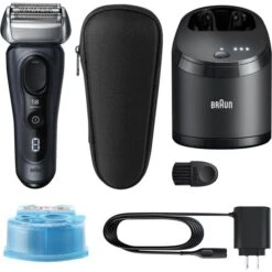 Braun Elektrorasierer Series 8 8463cc, Fjordgrau, Wet & Dry, 3+1 Scherkopf, 5-in-1 Reinigungsstation -Hause Gemischtwaren Geschäft ad0aee7874f6386016a3f080496d03092c055c56 elektrorasierer braun series 8 8463cc fjordgrau