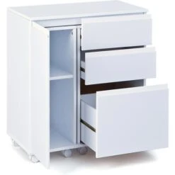 Inter-Link Schreibtisch Laptop Office, 20900400, Mit Flügeltür Und Schubfach, 66-121 X 36,5cm Weiß -Hause Gemischtwaren Geschäft b197c517c08f8df7529ccb7924d72dcdafda3559 schreibtisch inter link laptop office 20900400