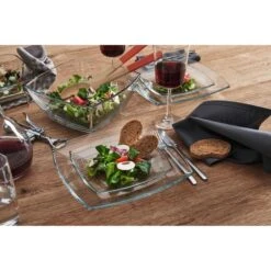 Montana Teller Carre 085112, Dessertteller, Glas, Eckig, 19 Cm, Transparent, 12 Stück -Hause Gemischtwaren Geschäft bf1854e8373bff136a912679c4f789f875c49f67 teller montana carre 085112 dessertteller
