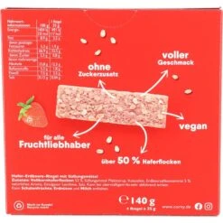 Corny Müsliriegel Haferkraft Zero Erdbeere, Je 35g, 4 Riegel -Hause Gemischtwaren Geschäft c0a542d43f930da5925a2ca7b89acadf40e60de4 muesliriegel corny haferkraft zero erdbeere