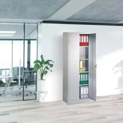 CP-Möbel Aktenschrank Serie 1000, Aus Metall, Abschließbar, 70 X 195 X 40cm, Lichtgrau -Hause Gemischtwaren Geschäft c530e544991091b0c995816ae0c8f1671777dae9 aktenschrank cp moebel serie 1000 aus metall
