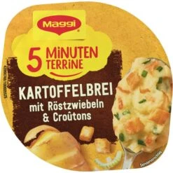 Maggi 5-Minuten-Terrine 8er Pack, Kartoffelbrei Mit Röstzwiebeln & Croutons -Hause Gemischtwaren Geschäft c74f37e9d7cef9c5e2b0fdd09516ddb9fe9c2283 fertiggericht maggi 5 minuten terrine