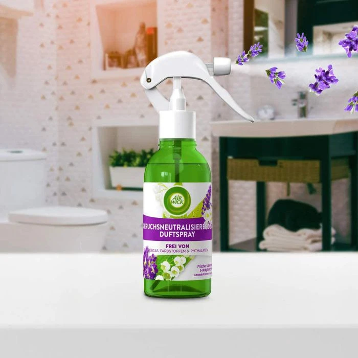 Airwick Raumduft Duftspray, 237 Ml, Geruchsneutralisierend, Lavendel & Maiglöckchen 2 Airwick Raumduft Duftspray, 237 Ml, Geruchsneutralisierend, Lavendel & Maiglöckchen – Bild 2