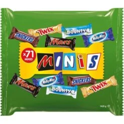 Mars Schokoriegel Mixed Minis, 1425g, Verschiedene Sorten, 71 Riegel