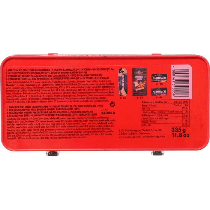 Niederegger Geschenkset Toolbox Männersache, Metalldose Mit Marzipan-Spezialitäten 7 Niederegger Geschenkset Toolbox Männersache, Metalldose Mit Marzipan-Spezialitäten – Bild 7