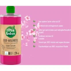 Love-Nature Waschmittel Cherry Blossom, Flüssig, Bunt-Waschmittel, ökologisch, 960 Ml, 20 WL -Hause Gemischtwaren Geschäft e4aeb9593e92dbb39e5bbf4464f88cc84fafeedf waschmittel love nature cherry blossom fluessig