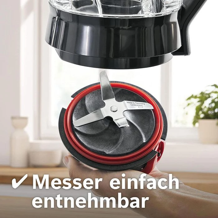 Bosch Standmixer VitaPower Serie 4, MMB6177S, Glasbehälter, 1200 Watt, Silber, 1,5 Liter 5 Bosch Standmixer VitaPower Serie 4, MMB6177S, Glasbehälter, 1200 Watt, Silber, 1,5 Liter – Bild 5