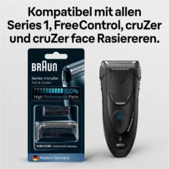 Braun Scherkopf 10B/20B 1000/2000 Series Kombipack, Für Braun Rasierer Series 1, FreeControl, CruZer -Hause Gemischtwaren Geschäft eb08eac9f15720b3d71e656ab4dd7269150c164c scherkopf braun 10b20b 10002000 series kombipack