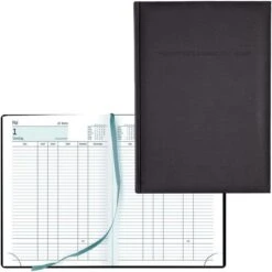 Güss-Verlag Buchkalender 53200, Reservierungsbuch, 1 Tag Auf 1 Seite, Schwarz, A4