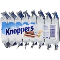 Knoppers Schokolade Milch-Haselnuss-Schnitte, Je 25g, 8 Stück -Hause Gemischtwaren Geschäft f878879bcfddc558593b60cb60c0b98c36b77607 waffeln knoppers milch haselnuss schnitte