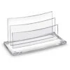 Cep Briefständer AcryLight, 1004500111, Glasklar, Aus Acryl, 2 Fächer