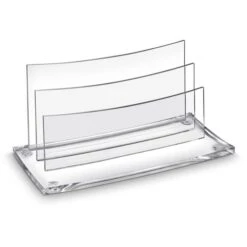 Cep Briefständer AcryLight, 1004500111, Glasklar, Aus Acryl, 2 Fächer